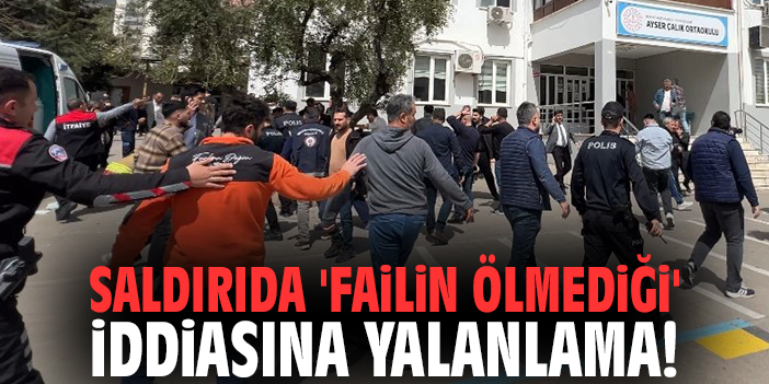 Okul saldırısında 'Failin ölmediği' iddiasına yalanlama