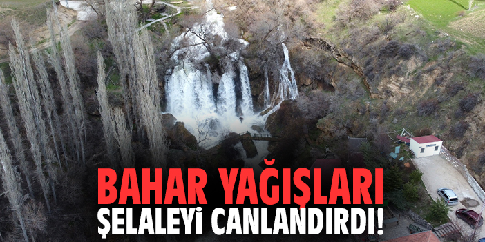 Bahar yağışları şelaleyi canlandırdı!