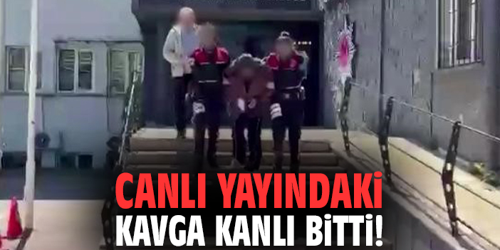 Canlı yayındaki kavga kanlı bitti!