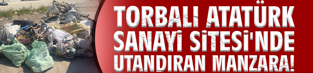 Torbalı Atatürk Sanayi Sitesi'nde utandıran manzara!