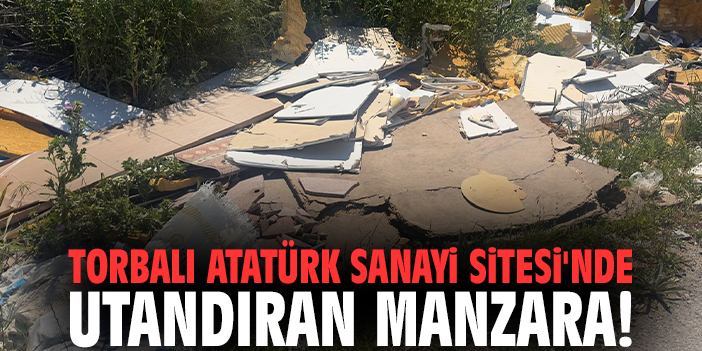 Torbalı Atatürk Sanayi Sitesi'nde utandıran manzara!