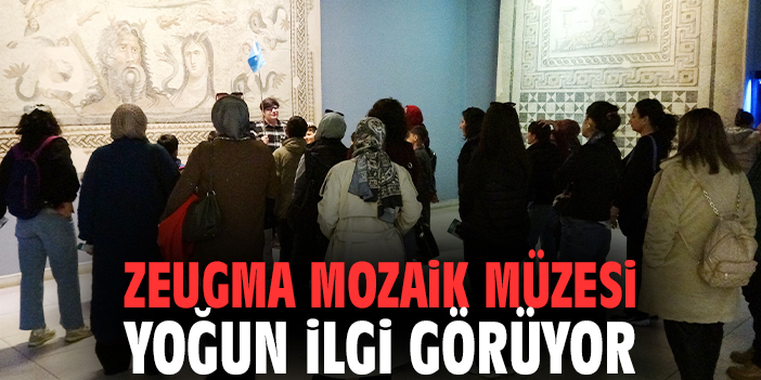 Zeugma Mozaik Müzesi yoğun ilgi görüyor