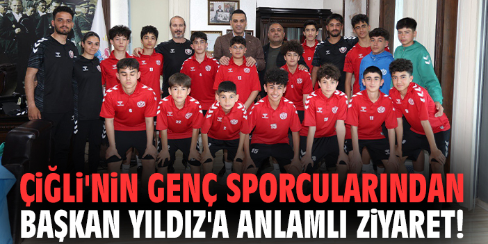 Çiğli'nin genç sporcularından Başkan Yıldız'a anlamlı ziyaret!