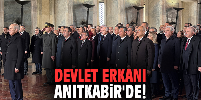 Devlet erkanı Anıtkabir'de!