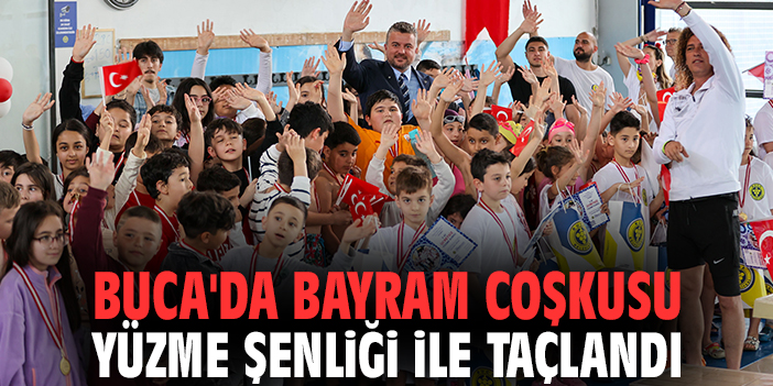 Buca'da bayram coşkusu Yüzme Şenliği ile taçlandı