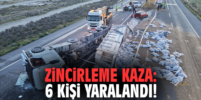 Zincirleme kaza: 6 kişi yaralandı!