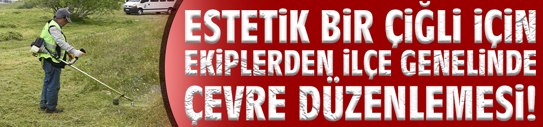 Estetik bir Çiğli için ekiplerden ilçe genelinde çevre düzenlemesi!