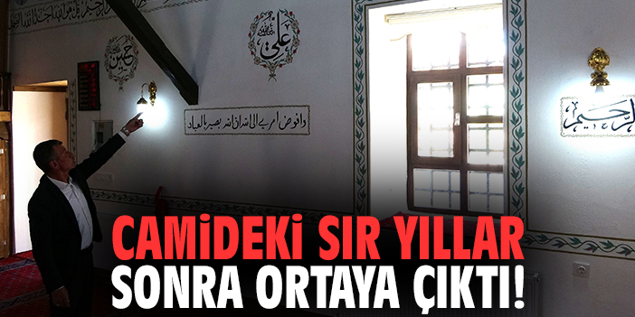 Camideki sır yıllar sonra ortaya çıktı!