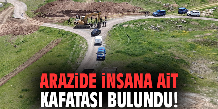 Arazide insana ait kafatası bulundu!