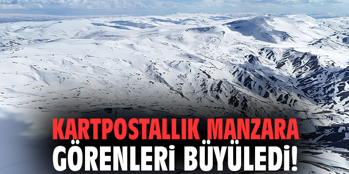kartpostallık manzara görenleri büyüledi!