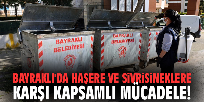 Bayraklı'da haşere ve sivrisineklere karşı kapsamlı mücadele!