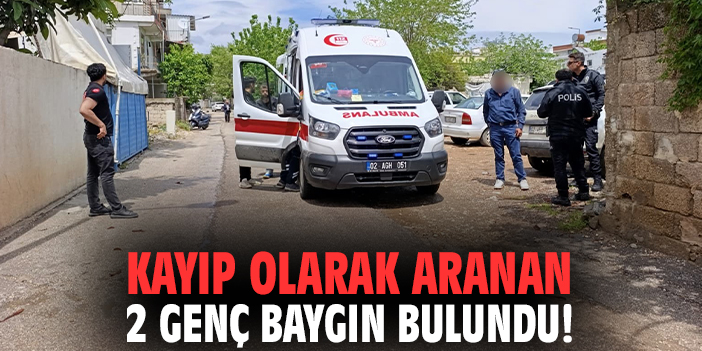 Kayıp olarak aranan 2 genç baygın bulundu!