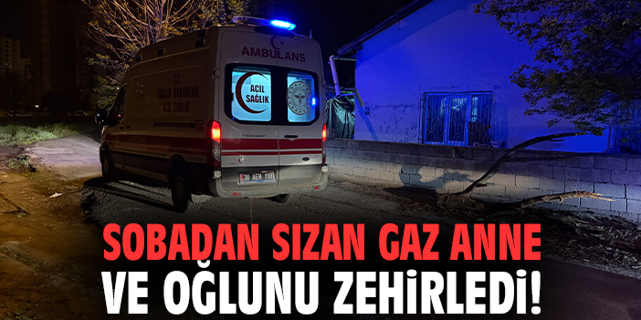Sobadan sızan gaz anne ve oğlunu zehirledi!