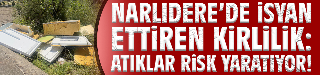 Narlıdere'de isyan ettiren kirlilik: Atıklar risk yaratıyor!