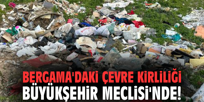 Bergama'daki çevre kirliliği Büyükşehir Meclisi'nde!