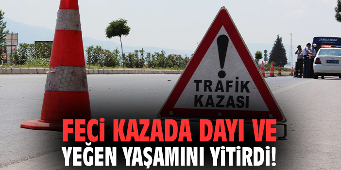 Feci kazada dayı ve yeğen yaşamını yitirdi!