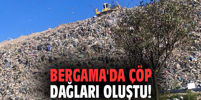 Bergama'da çöp dağları oluştu!