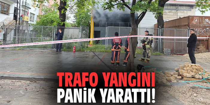 Trafo yangını panik yarattı!
