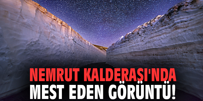 Nemrut Kalderası'nda mest eden görüntü!