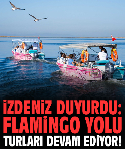 İZDENİZ duyurdu: Flamingo Yolu turları devam ediyor!