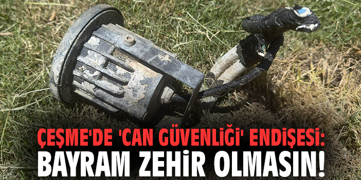 Çeşme'de 'can güvenliği' endişesi: Bayram zehir olmasın!