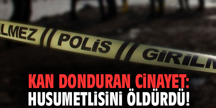 Kan donduran cinayet: Husumetlisini öldürdü!
