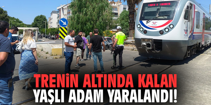 Trenin altında kalan yaşlı adam yaralandı!