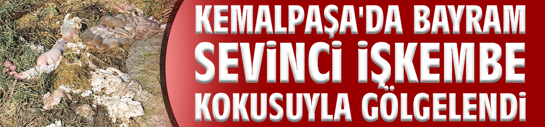 Kemalpaşa'da bayram sevinci işkembe kokusuyla gölgelendi