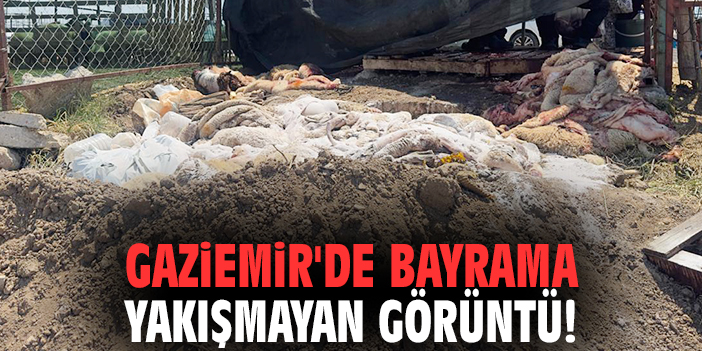 Gaziemir'de bayrama yakışmayan görüntü!