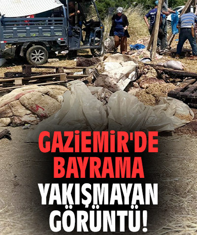Gaziemir'de bayrama yakışmayan görüntü!