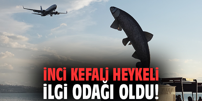 İnci kefali heykeli ilgi odağı oldu!
