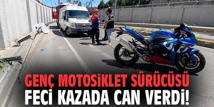 İzmir'de genç motosiklet sürücüsü feci kazada can verdi!