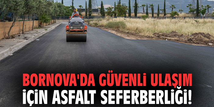 Bornova'da güvenli ulaşım için asfalt seferberliği!