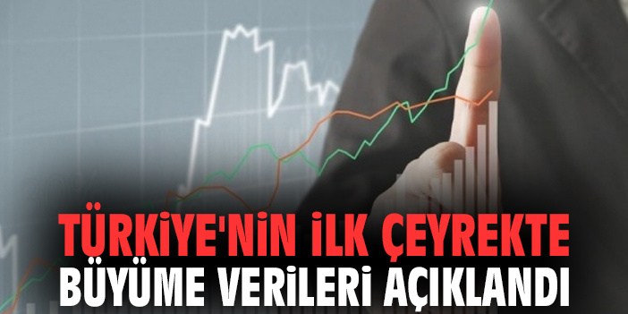Türkiye'nin ilk çeyrekte büyüme verileri açıklandı