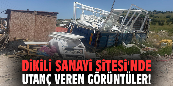Dikili Sanayi Sitesi'nde utanç veren görüntüler!