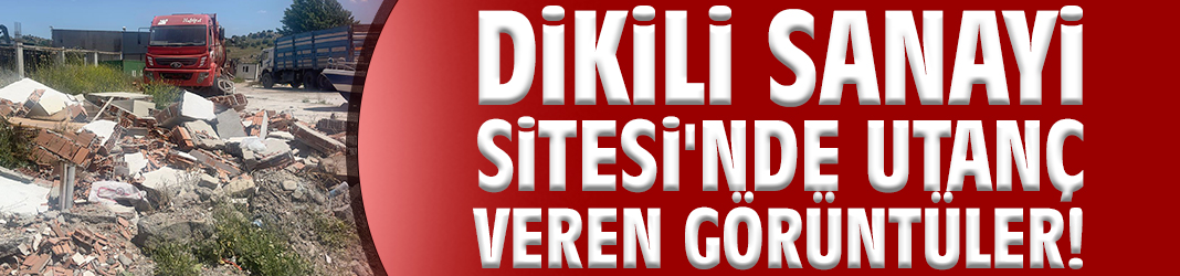 Dikili Sanayi Sitesi'nde utanç veren görüntüler!