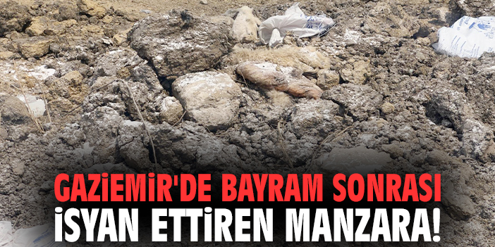 Gaziemir'de bayram sonrası isyan ettiren manzara!