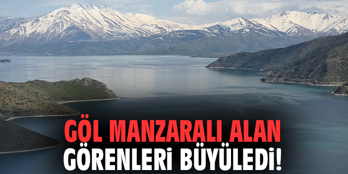 Göl manzaralı alan görenleri büyüledi!