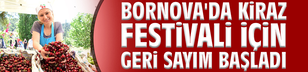 Bornova'da Kiraz Festivali için geri sayım başladı