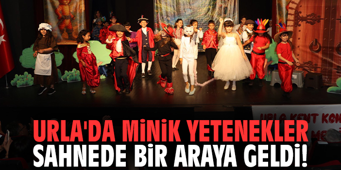 Urla'da minik yetenekler sahnede bir araya geldi!