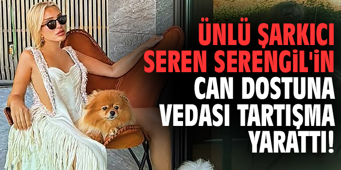 Ünlü şarkıcı Seren Serengil'in can dostuna vedası tartışma yarattı!