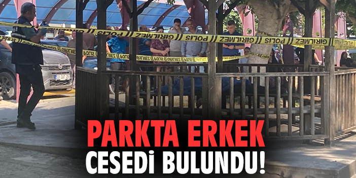 Parkta erkek cesedi bulundu!