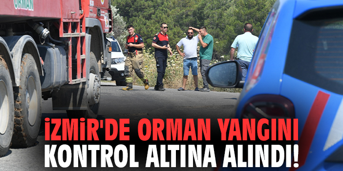 İzmir'de orman yangını kontrol altına alındı!