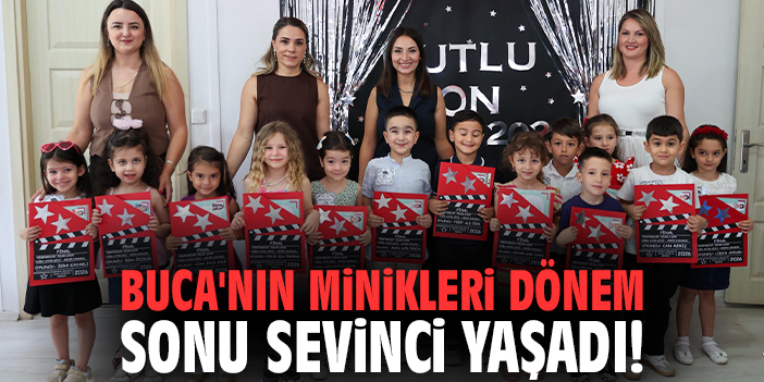 Buca'nın minikleri dönem sonu sevinci yaşadı!