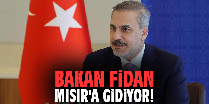 Bakan Fidan Mısır'a gidiyor!