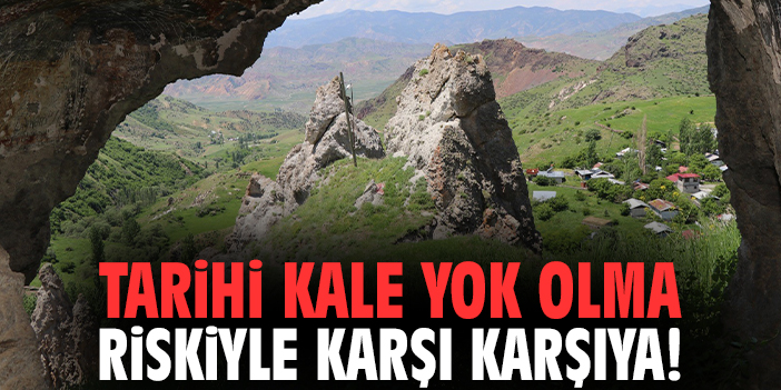 Tarihi kale yok olma riskiyle karşı karşıya!