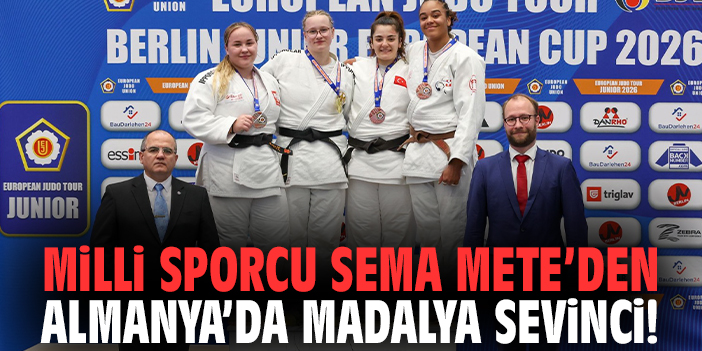Milli Sporcu Sema Mete’den Almanya’da madalya sevinci!
