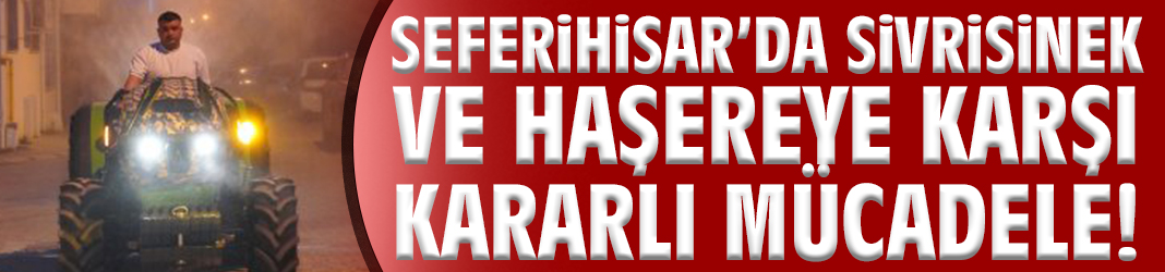 Seferihisar’da sivrisinek ve haşereye karşı kararlı mücadele!