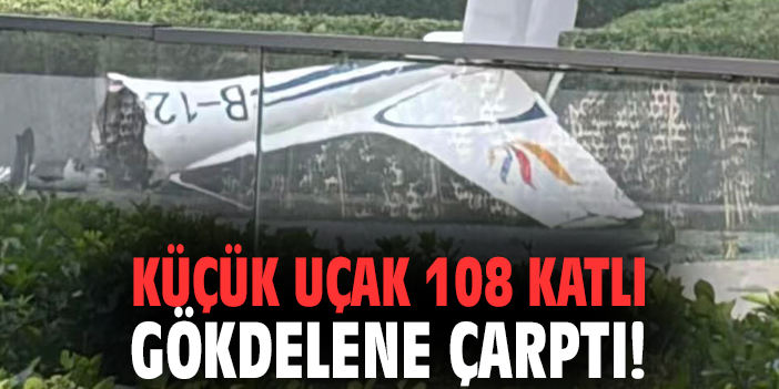 Küçük uçak 108 katlı gökdelene çarptı!