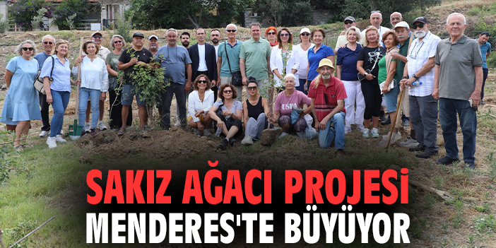 Sakız Ağacı Projesi Menderes'te Büyüyor